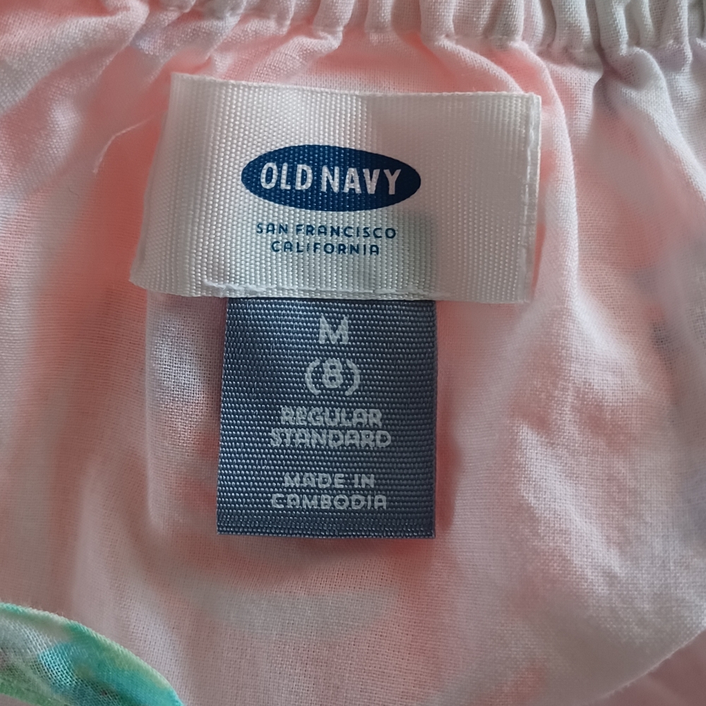 Old navy colorfully girl dress sz 8 summer floral lightweight cruise resort - Picture 6 of 6